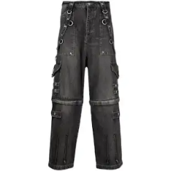 Balenciaga Raver Baggy Pants Washed Black