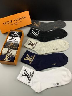 Louis Vuitton mid-calf casual business socks#2
