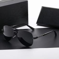 Metal resin polarized sunglasses